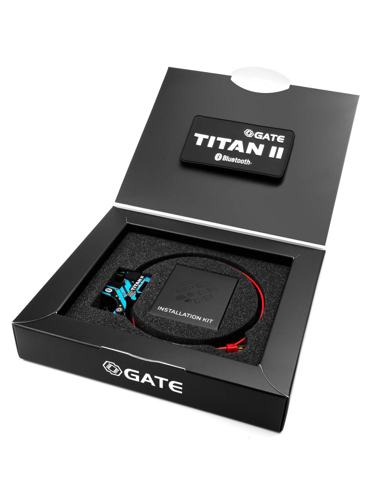 Opened box for Titan II mosfet showing what's included in the kit