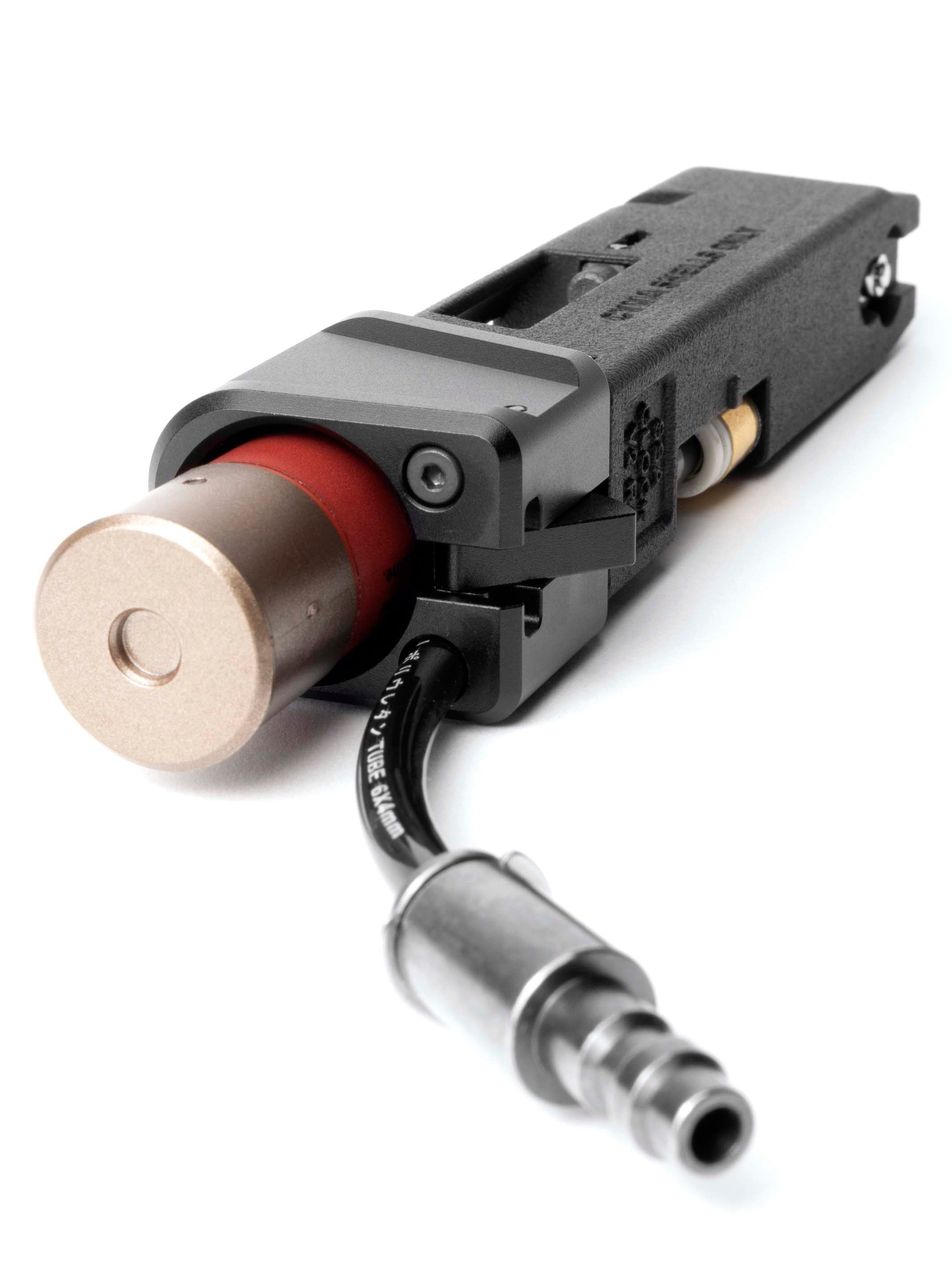 HPA pistol adapter for airsoft replica AAP-01 that uses shotgun shell magazines