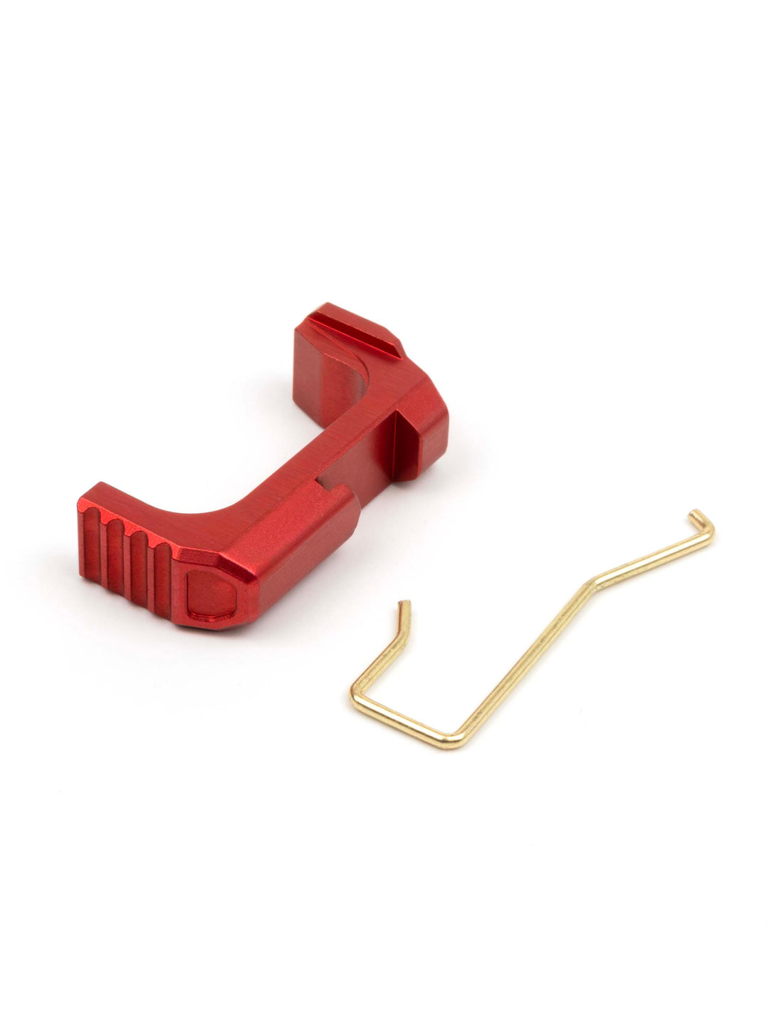 red AAP-01 cnc machined magazine release button with stronger spring#color_red