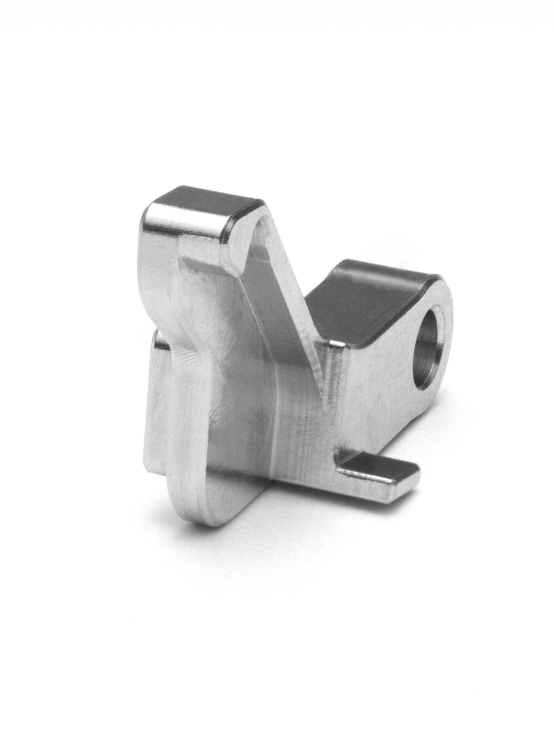 CNC machined main sear for Action Army AAP-01 hammer assembly made from stainless steel
