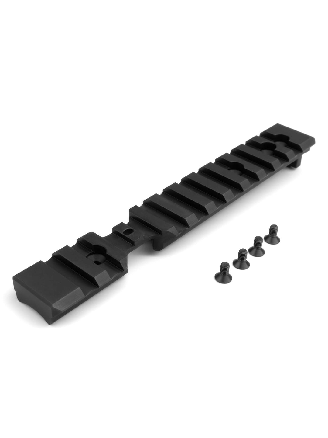 black cnc machined top rail for AAP-01 with tdc clicker#size_short