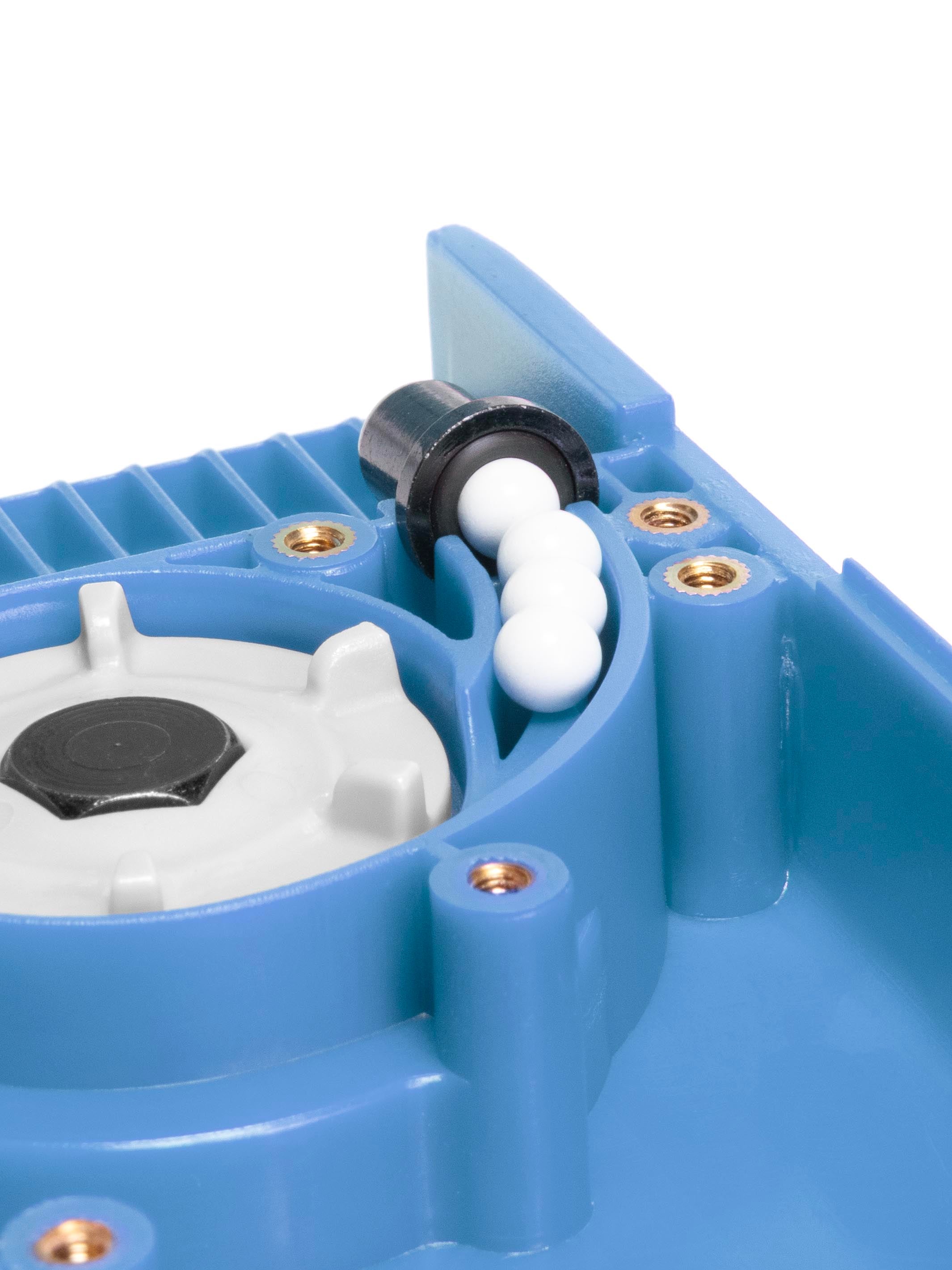 BB retention nozzle preventing BB's from falling out for EMG ODIN M12 speedloader#color_blue