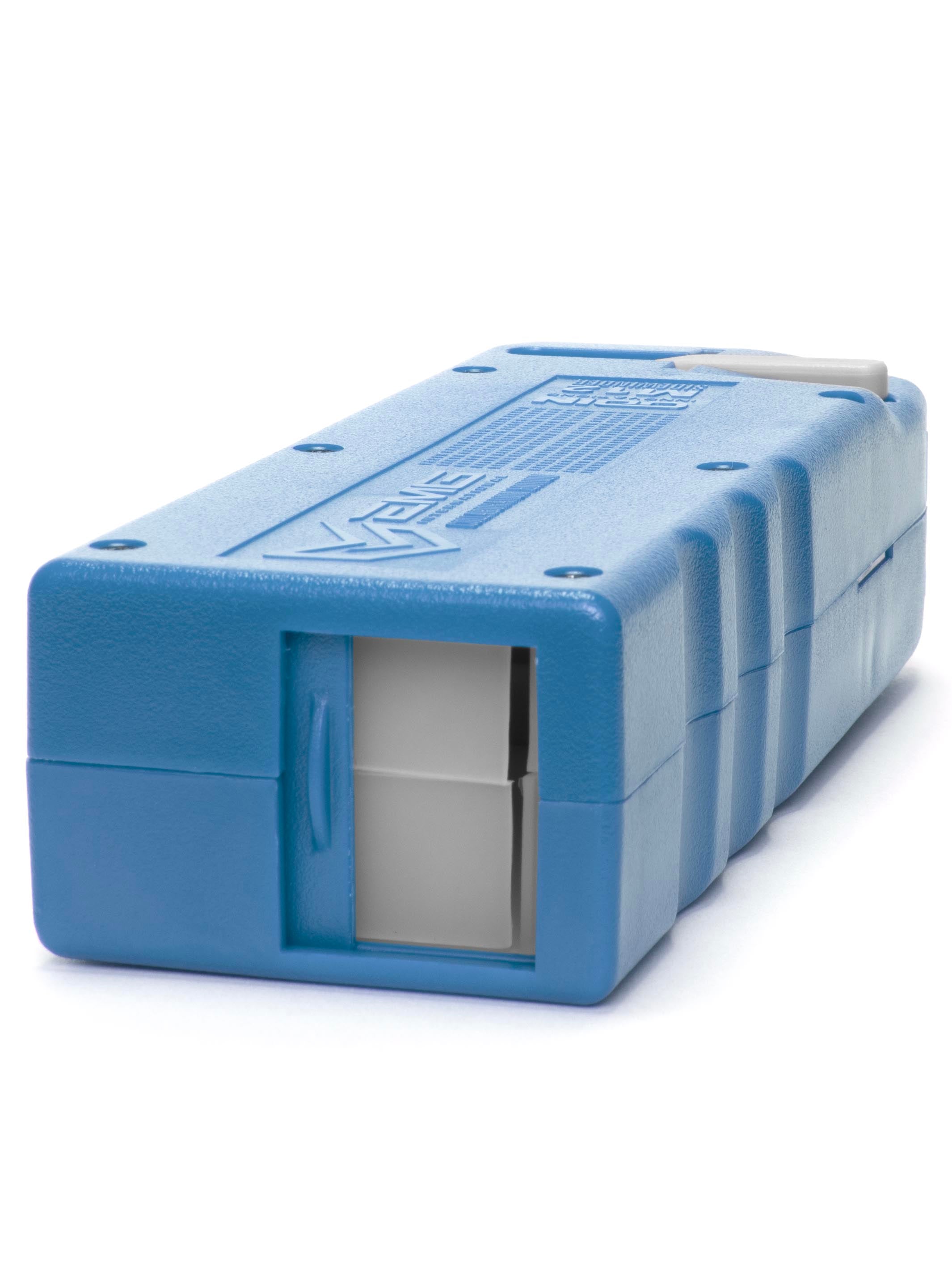 ODIN M12 fill port with silicone flaps visible for noise dampening#color_blue