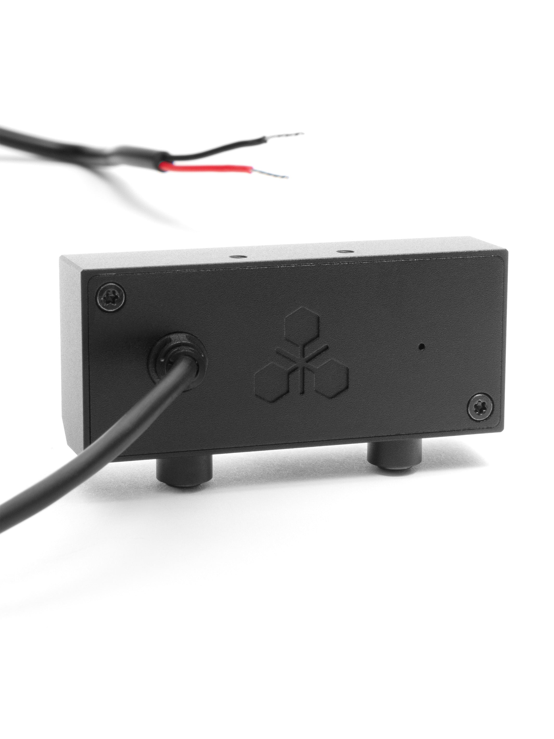 Real life StatTrak airsoft hit counter, DIY Edition back view with wiring for AEG battery connection