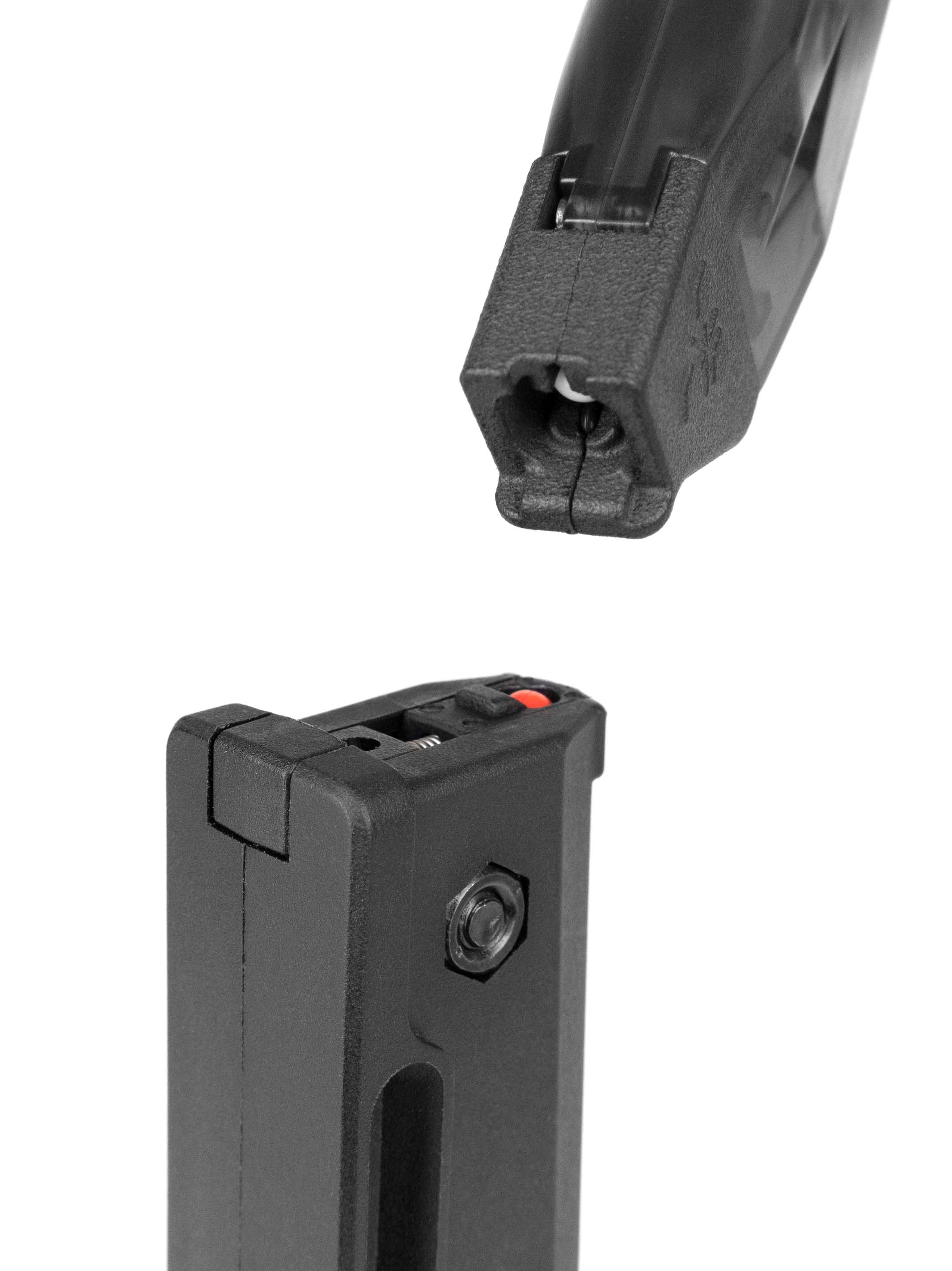 speedloader adapter for TAC-41 magazines with a BB retention mechanism