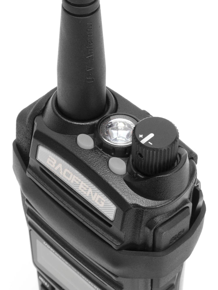 Baofeng UV-82 with aluminum volume dial with o-ring mod installed