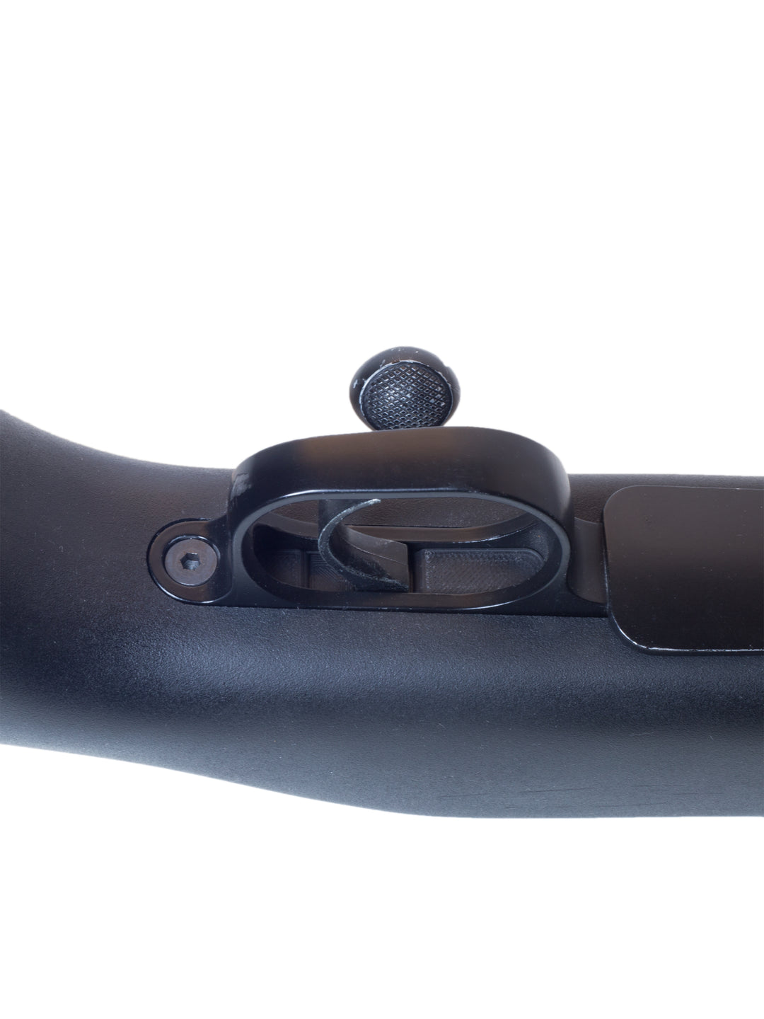 SSG24 trigger guard with the black dust cover installed, closing the gap around the trigger