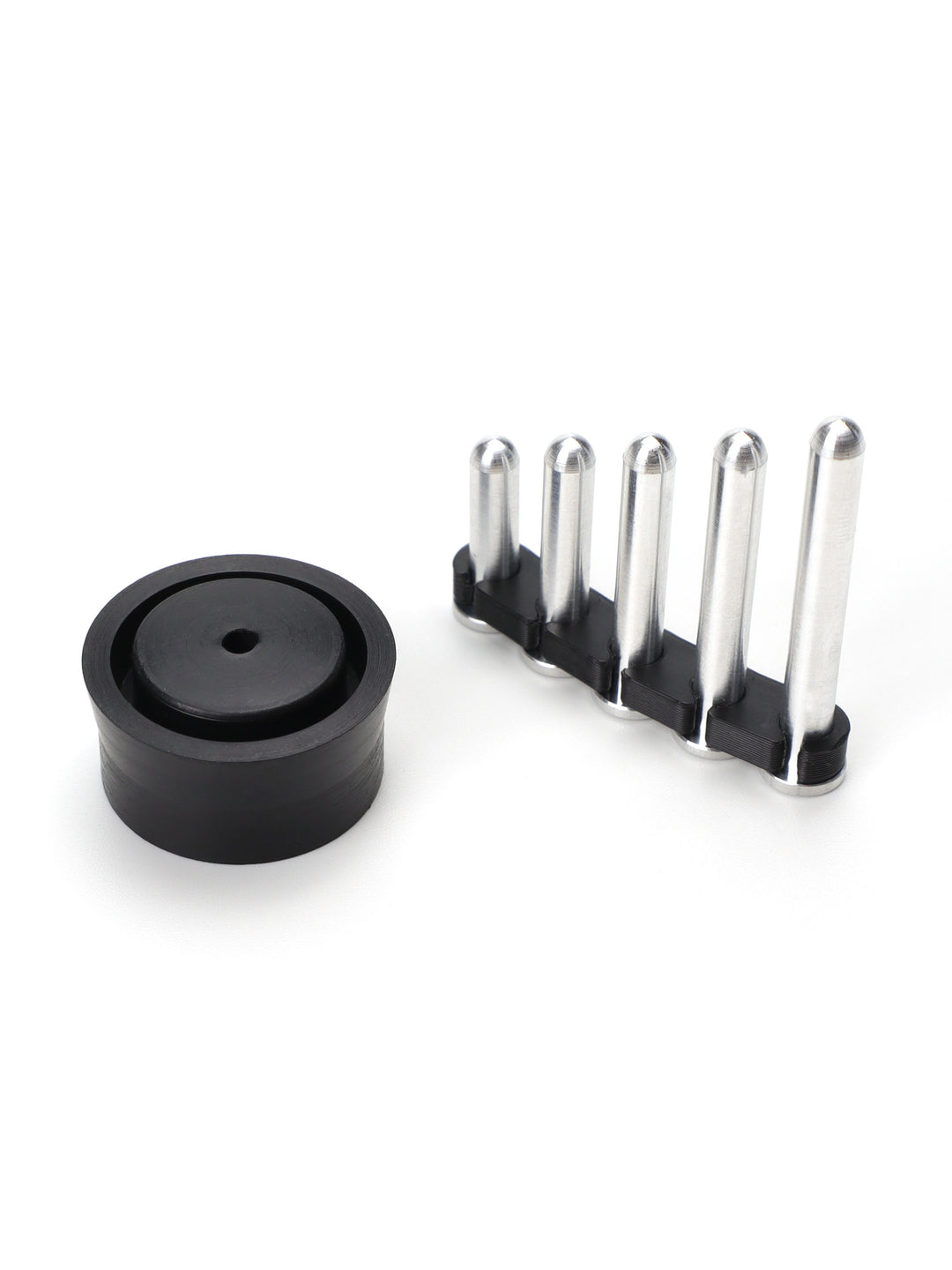 Airbrake kit contents: CNC piston head and five aluminum pins from 10 to 24 mm for the SSG96